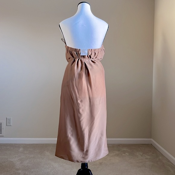 Manila Grace - Silk Blend Strapless Wrap Dress - IT 46 / US 6-8 - Made in Italy - Picture 2 of 8